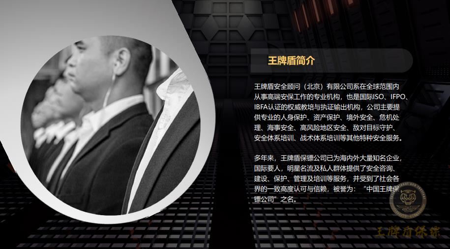 中國私人保鏢價格